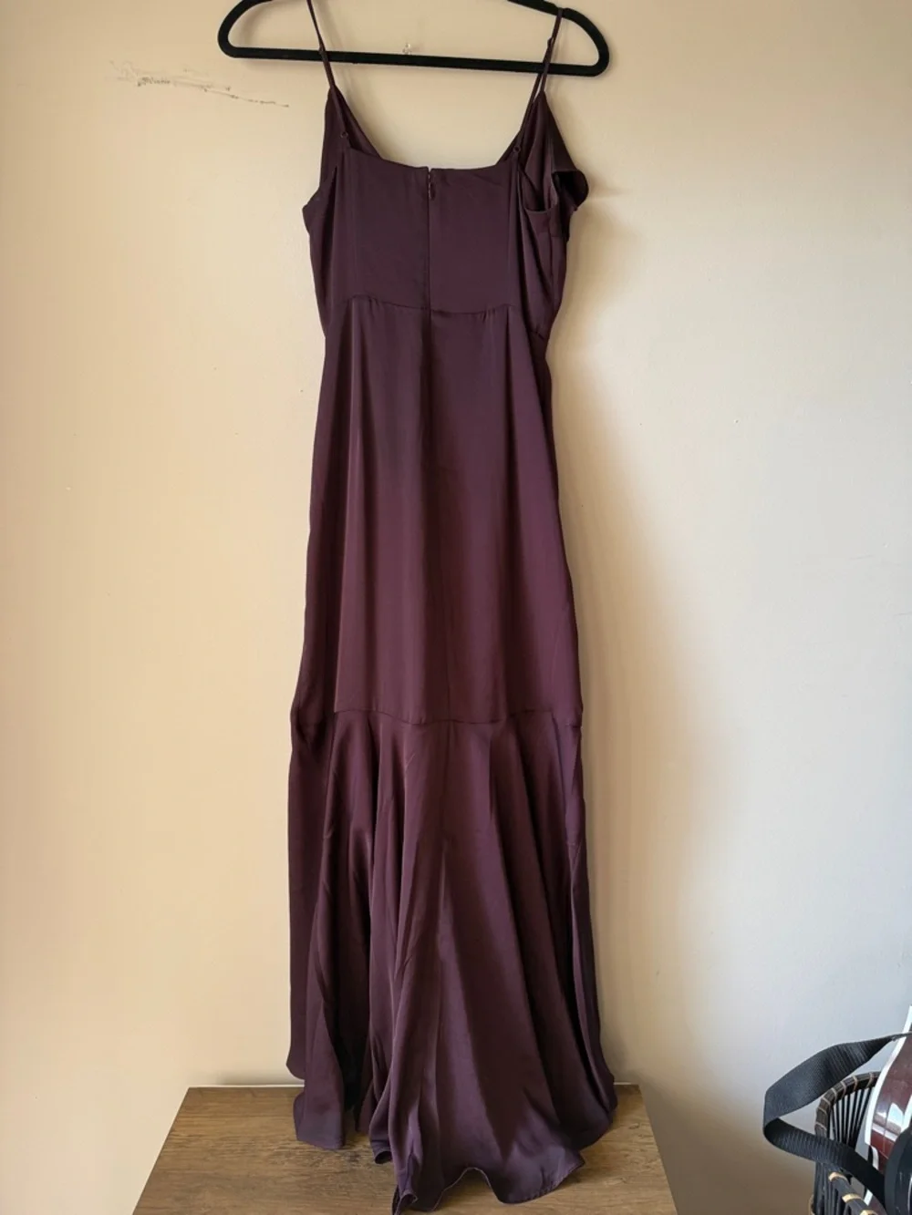 Express Plum Ruffle High-Low Maxi Dress - Picture 4 of 5
